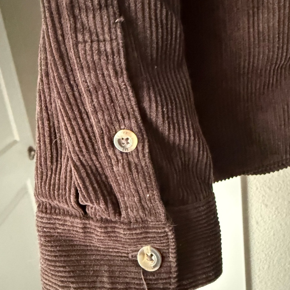 GAP Dark Brown Corduroy Shirt - Picture 5 of 6